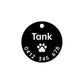 Pet ID tag Pet name tag Laser marked Personalized dog name tag Customized dog ID tag Cat name tag Cat ID tag Puppy Kitten Paw