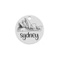 Sydney Opera House Laser marked Personalized pet name tag