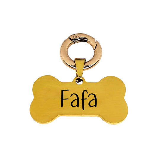 Bone shaped Pet ID tag Pet name tag Laser marked Personalized dog name tag Customized dog ID tag Cat name tag Cat ID tag Gift Puppy Kitten