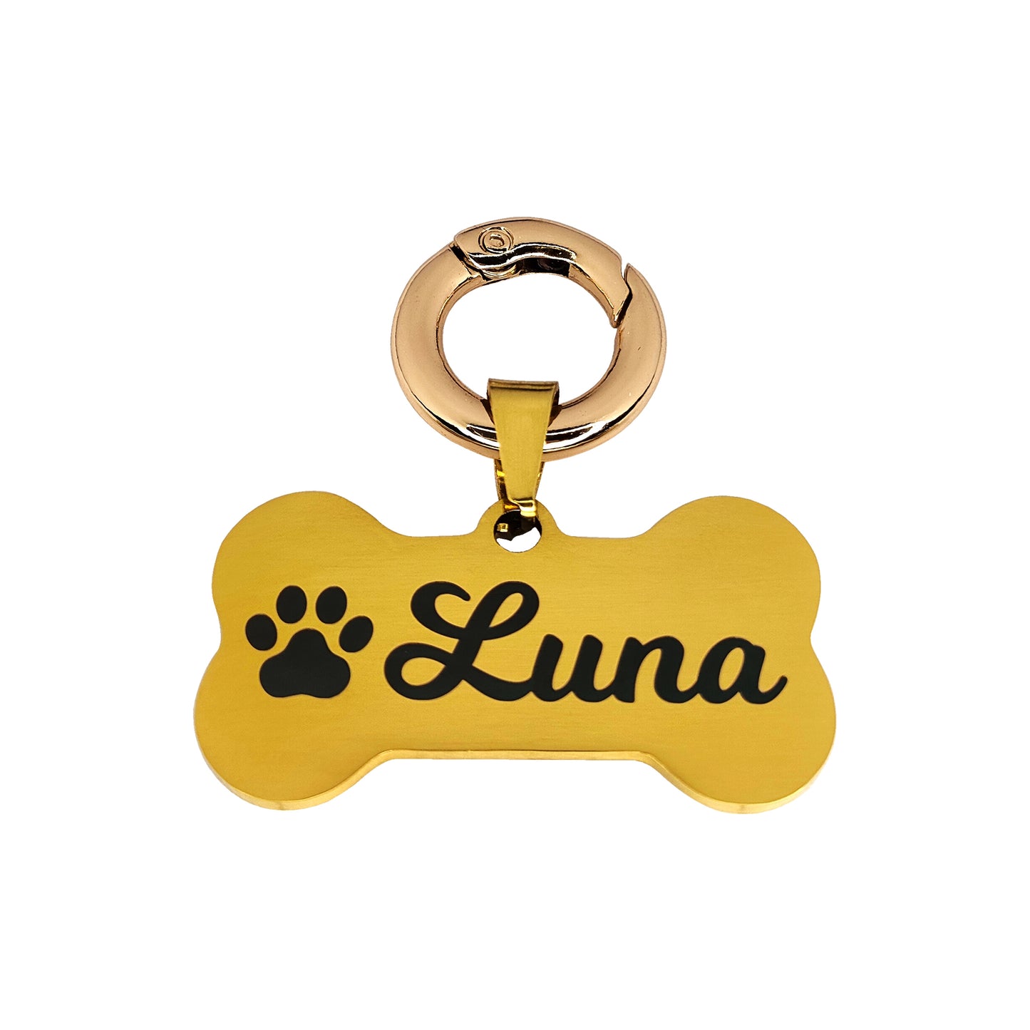 Bone shaped Pet ID tag Pet name tag Laser marked Personalized dog name tag Customized dog ID tag Cat name tag Cat ID tag Gift Puppy Kitten