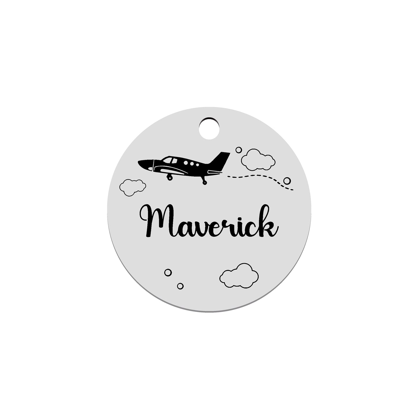 Pet ID tag Pet name tag Laser marked Personalized dog name tag Customized dog ID tag Cat name tag Cat ID tag Puppy Kitten Aeroplane Cloud