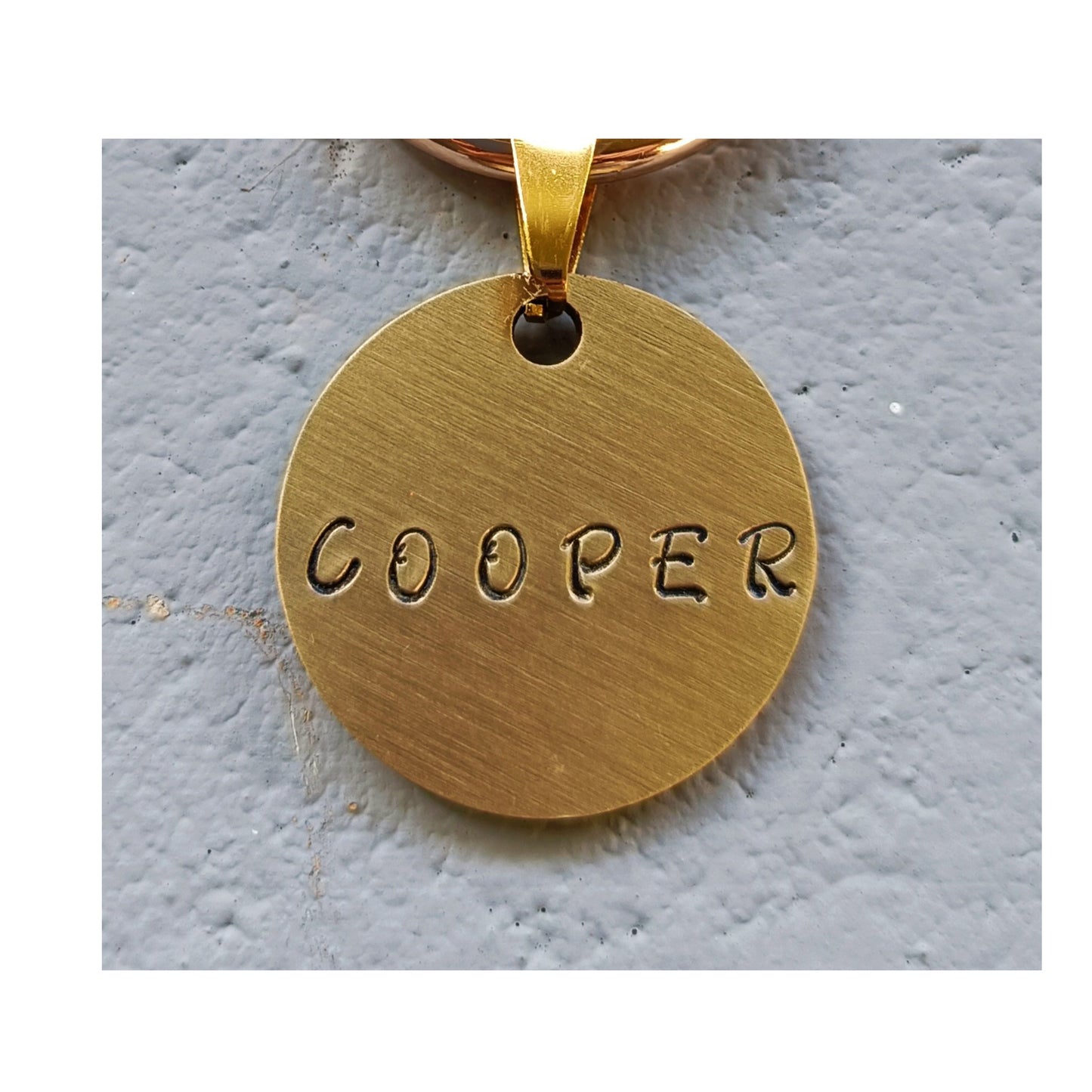 Brass | Hand stamped tag