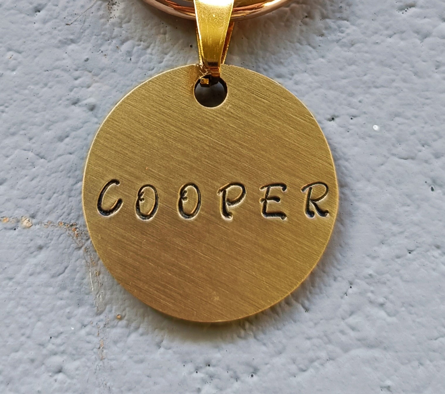 Brass | Hand stamped tag